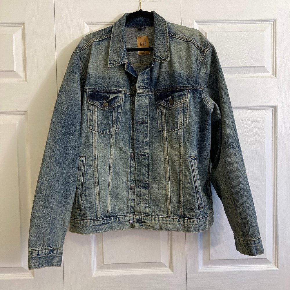 Women's Denim Jacket Plus Size Size 2XL Bleach Two Tone Cool
